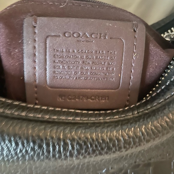 Coach Black Leather Shoulder Bag - Picture 4 of 6